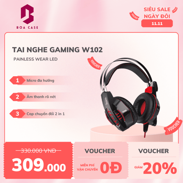 Tai nghe gaming có đèn led Boa Case