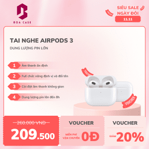 Tai nghe Airpod 3 Boa Case